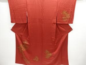 雪芝模様刺繍訪問着